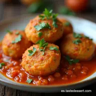 Alb&oacute;ndigas con Verduras Jugosas en Salsa de la Huerta Receta F&aacute;cil