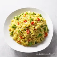 Ensalada de Arroz Mediterr&aacute;nea Receta F&aacute;cil Con Piment&oacute;n