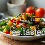 Ensalada de Berenjena Asada: &iexcl;Mi Secreto Mediterr&aacute;neo F&aacute;cil!