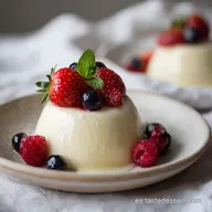 Panna Cotta Italiana con Nata y Vainilla en 15 Minutos