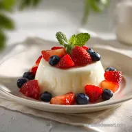 Panna Cotta Receta Tradicional Italiana para 6 Porciones