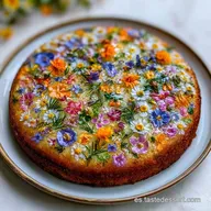 Pastel con Flores Comestibles: Dulce y Saludable
