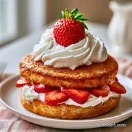 Pastel de Fresas y Crema Ligero
