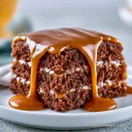 Pastel de Moca y Caramelo Salado: Bizcocho H&uacute;medo