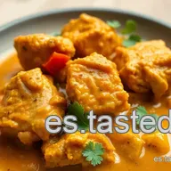 Pollo al Curry Cremoso: Un Toque Espa&ntilde;ol &iexcl;Que te Encantar&aacute;!