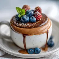 Postre de Chocolate F&aacute;cil y R&aacute;pido Sin Horno