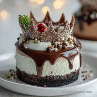 Postre de Navidad con Chocolate No-Bake