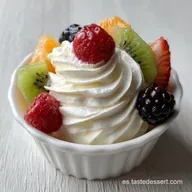 Receta de Postre la Reina con Frutas Frescas