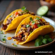 Tacos de Alambre de Soya Ahumados Receta Vegana F&aacute;cil