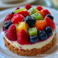 Tarta De Frutas Con Gelatina Cremosa