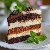 Tarta de Tres Chocolates para 12 Porciones