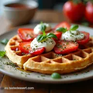 Waffles Pizza C&eacute;sar al Estilo C&eacute;sar Receta F&aacute;cil y R&aacute;pida