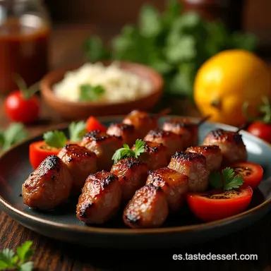 Anticuchos a la Parrilla Receta Peruana Aut&eacute;ntica Tarjeta de receta