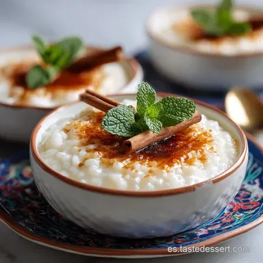 Arroz con Leche Cremoso con Nata | 55 Min Tarjeta de receta