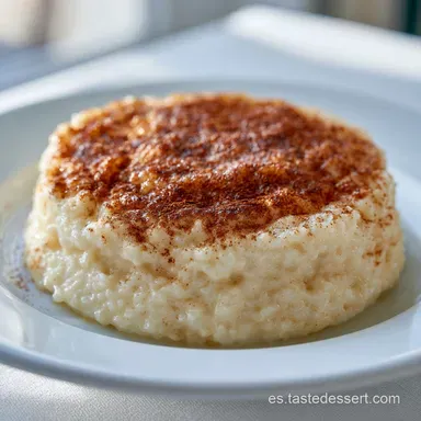 Arroz con Leche Cremoso para 6 Personas Tarjeta de receta