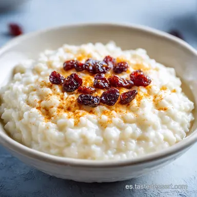 Arroz con Leche Receta Tradicional: 6 Porciones Cremosas Tarjeta de receta