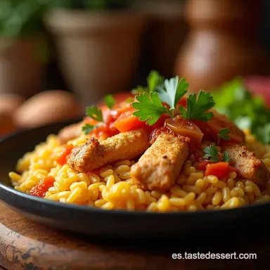 Arroz con Pollo Puertorrique&ntilde;o El Secreto de Abuela Tarjeta de receta