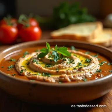 Baba Ganoush de Berenjena Ahumado en Minutos Receta F&aacute;cil Tarjeta de receta