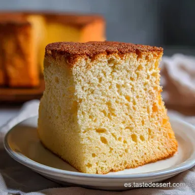 Bizcocho Casero Tradicional para 12 Raciones Tarjeta de receta