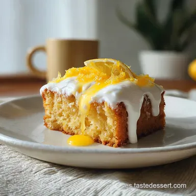 Receta Bizcocho de Lim&oacute;n Yogur (Total 1h 5min) Tarjeta de receta