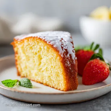 Bizcocho Receta de Yogur para 9 Raciones Tarjeta de receta