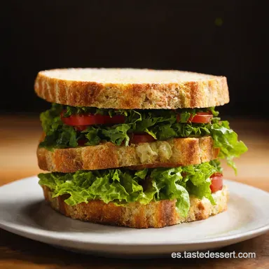Sandwich Vegetal Explosi&oacute;n de Verano Receta F&aacute;cil y Deliciosa Tarjeta de receta