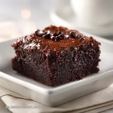 Brownie Receta F&aacute;cil: 15 Minutos de Prep Tarjeta de receta