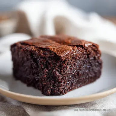 Receta de Brownies de Chocolate con Nueces para 12 Raciones Tarjeta de receta