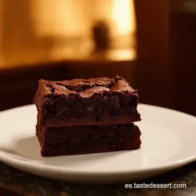 Receta de Brownie de Chocolate Intenso El Secreto Revelado Tarjeta de receta