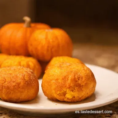 Bu&ntilde;uelos de Calabaza Caseros Receta Oto&ntilde;al de la Abuela Tarjeta de receta