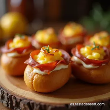 Receta de Cachitos Crujientes y Tiernos Bocaditos de Desayuno Tarjeta de receta