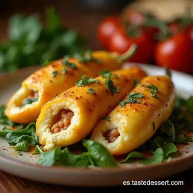 Calabacines Rellenos de Pavo y Queso Receta Ligera y Jugosa Tarjeta de receta