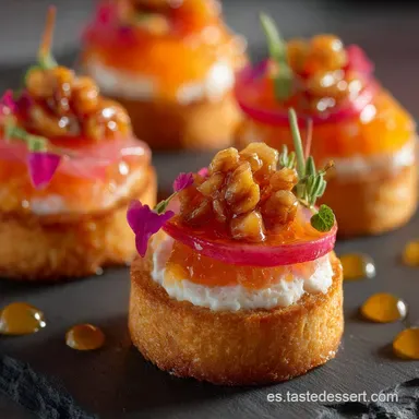 Canap&eacute;s F&aacute;ciles y R&aacute;pidos: Tr&iacute;o Elegante Listo en 20 Minutos Tarjeta de receta