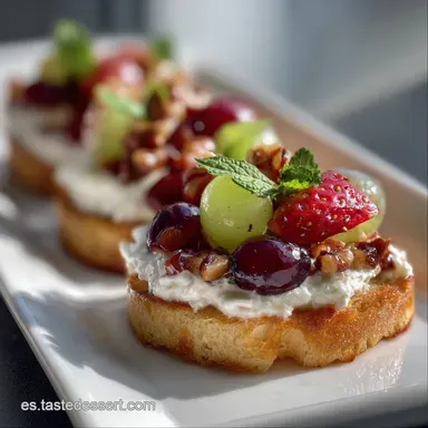 Canap&eacute;s Sencillos: Aperitivos R&aacute;pidos y Elegantes en Minutos Tarjeta de receta