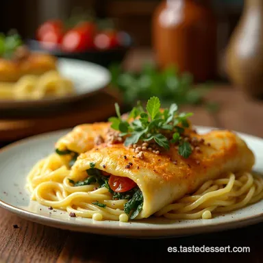 Canelones de Verdura y Ricota Receta Cremosa a la Laura Tarjeta de receta