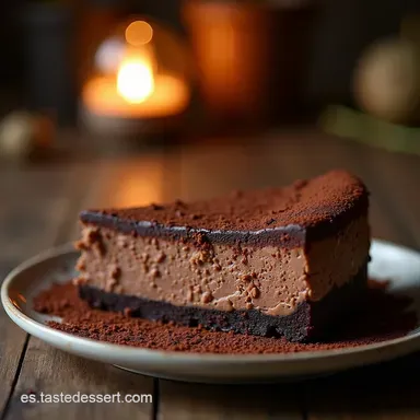 Cheesecake de Chocolate Keto El Postre Cetog&eacute;nico M&aacute;s Cremoso Tarjeta de receta