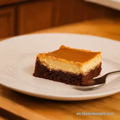 Cheesecake Brownie Caramelo Salado Receta de la Abuela Tarjeta de receta