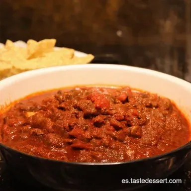 Chili con Carne de la Abuela Un Cl&aacute;sico TexMex Tarjeta de receta