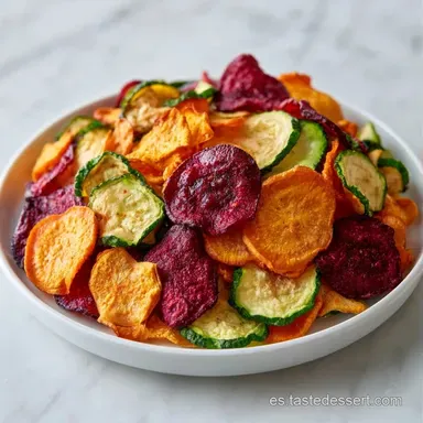 Chips de Verdura Crujientes al Horno Tarjeta de receta