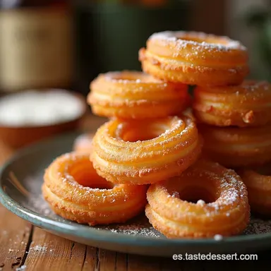 Churros los m&aacute;s dulces Receta Crujiente como en Madrid Tarjeta de receta