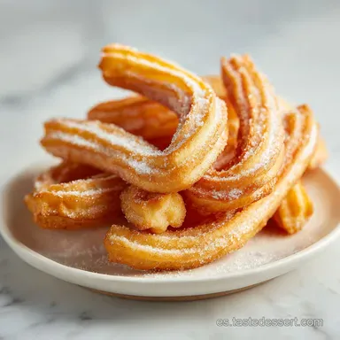Churros Caseros: Receta Tradicional para 20 Unidades Tarjeta de receta