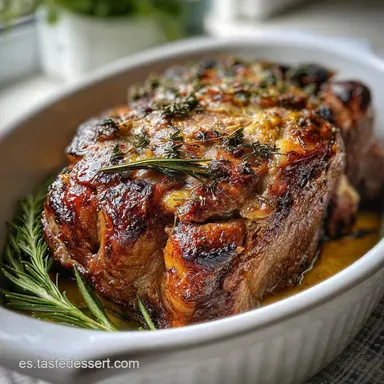 Cordero Asado al Horno: Receta Tradicional Jugosa Tarjeta de receta