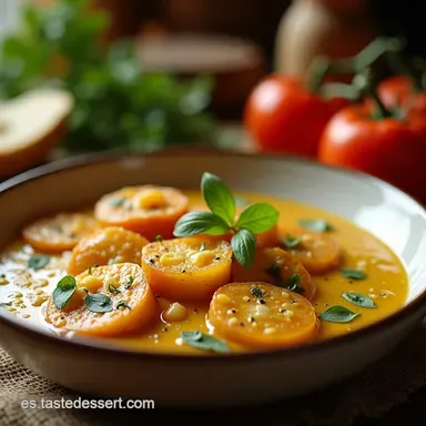 Crema de calabac&iacute;n puerro y Como la de la abuela Tarjeta de receta