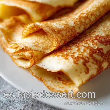 Receta Crepes Cl&aacute;sicos de la Abuela: &iexcl;Un Toque Franc&eacute;s! Tarjeta de receta