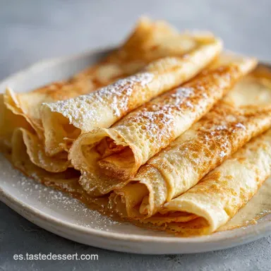 Crepes Receta F&aacute;cil: Centro Aterciopelado (50 Min) Tarjeta de receta