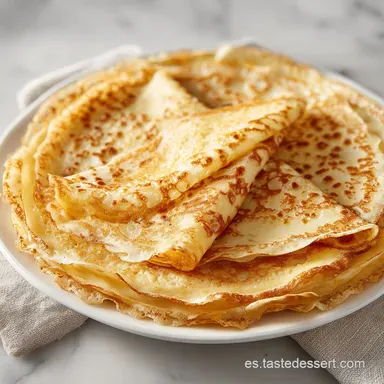 Crepes Salados: Bordes Crujientes Tarjeta de receta