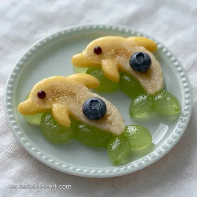 Delfines de Plátano en 5 Minutos Tarjeta de receta