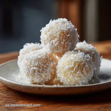 Dulces Caseros de Coco para 15 Porciones Tarjeta de receta