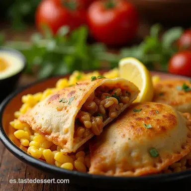 Empanadas de At&uacute;n y Arroz Receta Frita Crujiente Tarjeta de receta