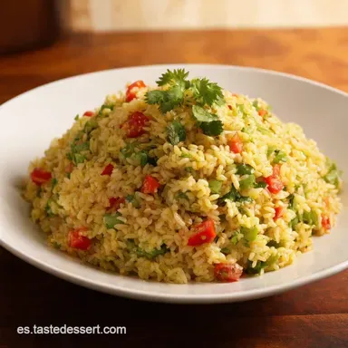 Ensalada de Arroz Mediterr&aacute;nea Receta F&aacute;cil Con Piment&oacute;n Tarjeta de receta
